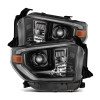 AlphaRex 14-21 Toyota Tundra LUXX-Series LED Proj Headlights Alpha-Blk w/Actv Light & Seq. Sig + DRL - 880836 Photo - Primary