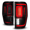 ANZO 19-22 Ford Ranger Full LED Taillights w/ Lightbar Sequential Signal Black Housing/Smoke Lens - 311447 Photo - Unmounted