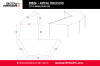 Body Armor 4x4 Sky Ridge 270XL Awning Driver Side w/ Mounting Brackets - 20026 Technical Drawing