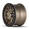 Dirty Life 9303 DT-1 17x9/8x165.1 BP/-12mm Offset/130.8mm Hub Satin Gold Wheel - Beadlock - 9303-7981MGD Photo - Primary