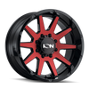 ION Type 143 20x9 / 8x170 BP / 18mm Offset / 125.2mm Hub Gloss Black/Red Machined Wheel - 143-2970BTR18 Photo - Primary