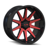 ION Type 143 20x9 / 8x170 BP / 18mm Offset / 125.2mm Hub Gloss Black/Red Machined Wheel - 143-2970BTR18 Photo - Primary