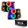 Oracle 07-13 Chevy Silverado SMD HL - Blk - Round Style - ColorSHIFT w/ BC1 Controller - 7105-335 Photo - Primary