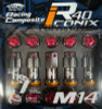 Project Kics R40 Iconix 14x1.50 Classical Lock & Lug Nuts 16+4 (Red Cap) - WRIA14CR User 1
