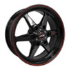 Race Star 93 Truck Star 17x4.50 6x5.50bc 1.75bs Direct Drill Gloss Black Wheel - 93-745842B User 1
