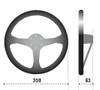 Sparco Steering Wheel L777 Suede Black - 015L800SC Photo - Primary