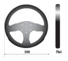 Sparco Steering Wheel 300 Suede Black - 015P300SN Photo - Primary