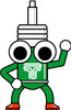 Tein Damper Keychain - Green/Black - TN016-008 Photo - Primary