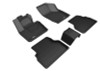 3D MAXpider 2015-2018 Audi Q3 Kagu 1st & 2nd Row Floormats - Black - L1AD03901509 Photo - Primary