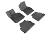 3D MAXpider 2014-2020 BMW 4 Series F32 Kagu 1st & 2nd Row Floormats - Black - L1BM05601509 Photo - Primary