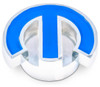 Mopar Deluxe Air Cleaner Nut Chrome w/Blue Emblem