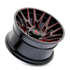 American Truxx AT1919 Evolution 22x12 / 6x135 BP / -44mm Offset / 87.1mm Hub Gls Blk Prizm Red Wheel - AT1919-22236BTR Photo - Primary