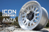 ICON Anza 17x8.5 5x150 25mm Offset 5.75in BS Silver Machined Wheel - 8217855557SM Photo - lifestyle view