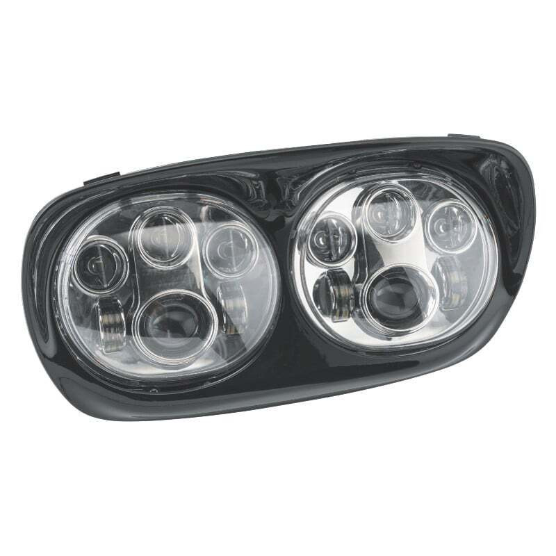 Letric Lighting LED Headlight Dual 5.75in Chrome/Black - LLC-LRHP-BC Photo - Primary