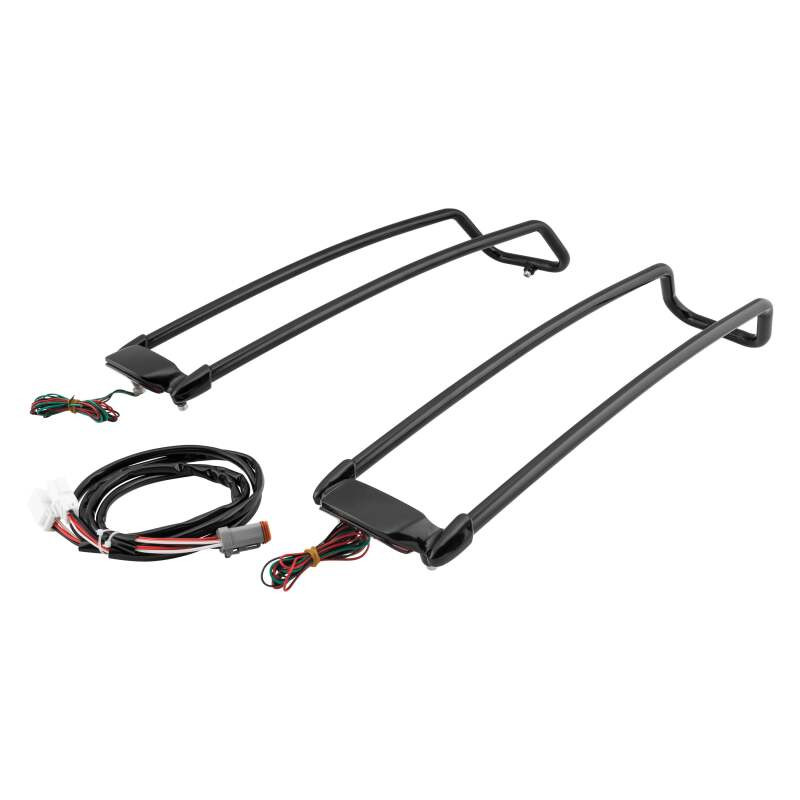 Letric Lighting Saddlebag Lid Rail Guard Black - LLC-SBLR-B Photo - Primary