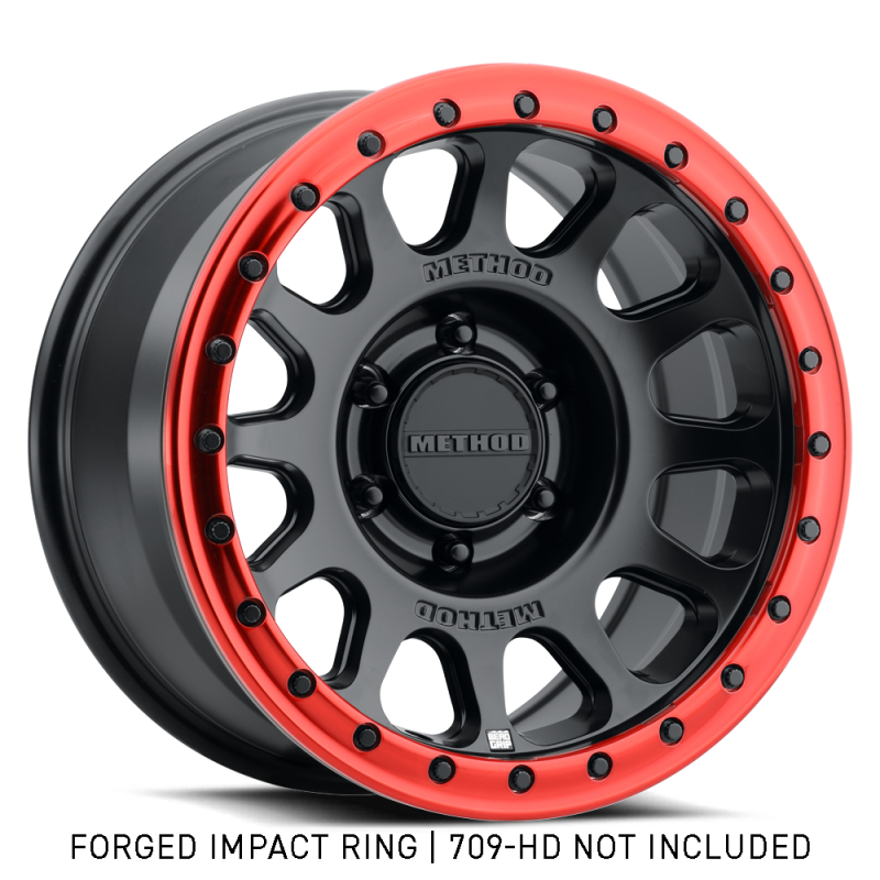 Method Beadlock Ring - 18in Forged - Style 1 - Red - GR-10018-R Photo - Close Up