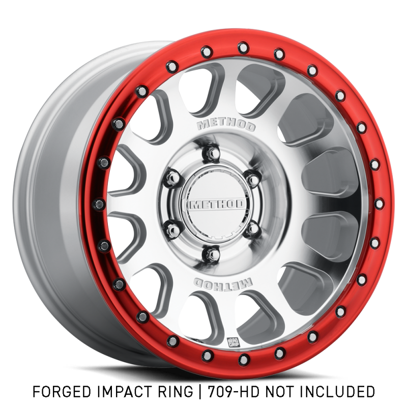 Method Beadlock Ring - 18in Forged - Style 1 - Red - GR-10018-R Photo - Close Up
