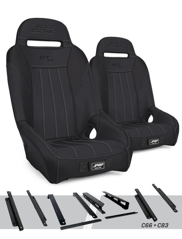 PRP GT/S.E. Suspension Seats Kit for Honda Talon (Pair) - Black - A5701-PORXP-C66-201 Photo - Primary