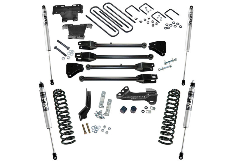 Superlift 17-20 Ford F-250/F-350 SuperDuty 4WD Diesel 4in Link Lift Kit w/ Fox 2.0 Shocks - K166F Photo - Primary