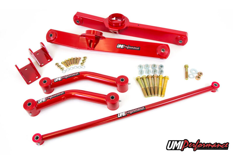 UMI Performance 59-64 GM B-Body Rear Suspension Kit 4-Link- Chevy only - Red - 365002-R Photo - Primary