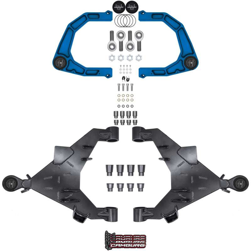 Camburg 22-25 Toyota Tundra 2WD/4WD Blue KINETIK Uniball Trail Series LT Kit w/ Billet XJ UCA - CAM-310217-KX-BLU Photo - Primary