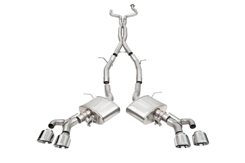 Corsa 22-25 Cadillac CT4 V Blackwing 3in Active Valve Cat-Back - 4.5in Polished Tip - 21317 Photo - Primary