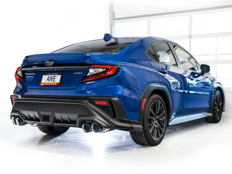 AWE Tuning 22-25 Subaru VB WRX Touring Edition Axle-Back Exhaust - Chrome Silver Tips - 3015-42424 Photo - Mounted