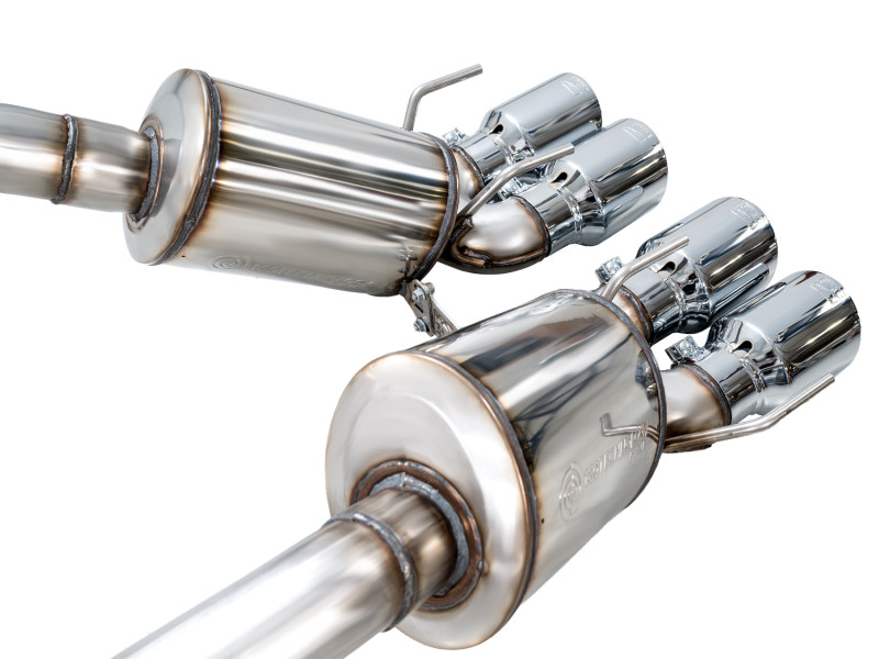 AWE Tuning 05-07 C6 Chevrolet Corvette 6.0L Touring Edition Axle-Back Exhaust w/ Chrome Silver Tips - 3015-42660 Photo - out of package
