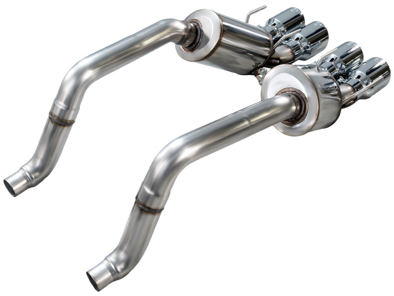 AWE Tuning 09-13 Chevrolet Corvette 6.2L Touring Edition Axle-Back Exhaust w/ Chrome Silver Tips - 3015-42662 Photo - out of package