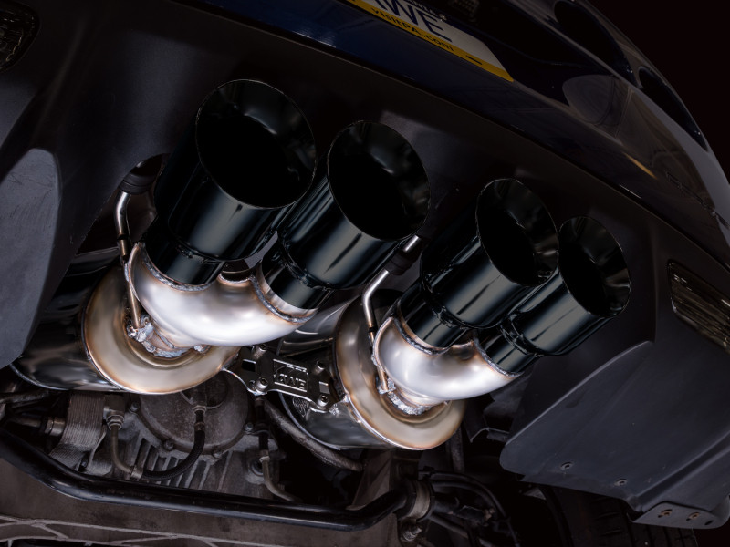 AWE Tuning C6 Chevrolet Corvette Z06/ZR1 Touring Edition Axle-Back Exhaust w/ Diamond Black Tips - 3015-43606 Photo - Mounted