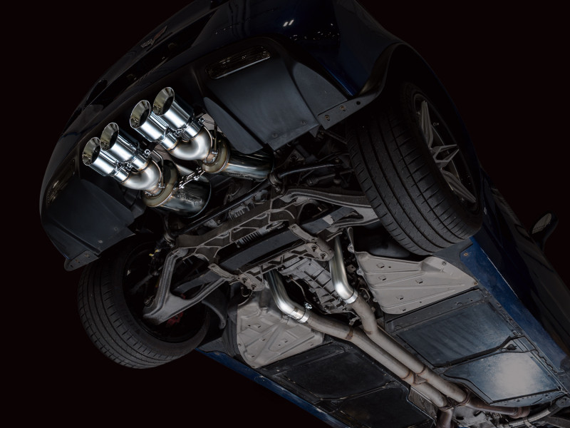 AWE Tuning C6 Chevrolet Corvette Z06/ZR1 Track Edition Axle-Back Exhaust w/ Chrome Silver Tips - 3020-42606 Photo - Mounted