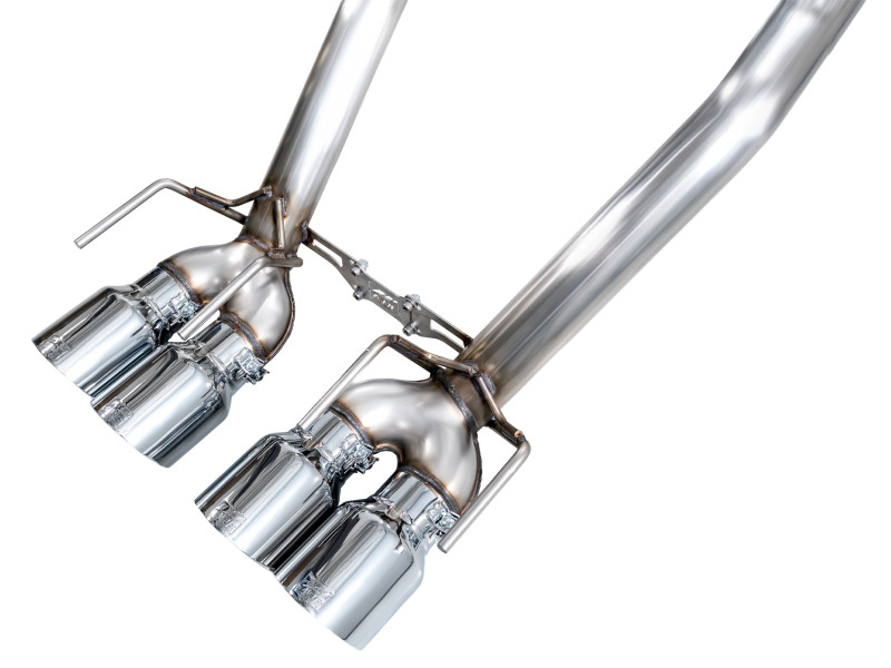 AWE Tuning 05-07 C6 Chevrolet Corvette 6.0L Track Edition Axle-Back Exhaust w/ Chrome Silver Tips - 3020-42660 Photo - out of package
