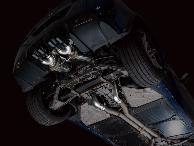 AWE Tuning C6 Chevrolet Corvette Z06/ZR1 Track Edition Axle-Back Exhaust w/ Diamond Black Tips - 3020-43606 Photo - Mounted