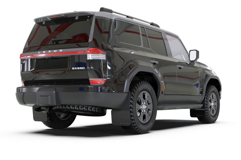 Rally Armor 24-25 Lexus GX 550 Luxury Premium Black Mud Flap - Silver Logo - MF162-UR-BLK-SIL User 1