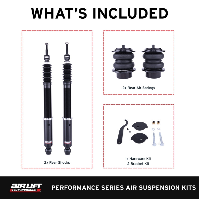 Air Lift Performance 09-16 Audi A4 Quattro & FWD S4/RS4 Rear Air Suspension Kit - 76505 Photo - out of package