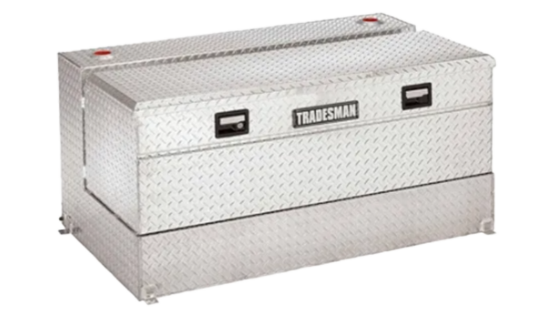 Tradesman Aluminum L-Shape Liquid Storage Tank Combo (56in. / 92 Gallon Capacity) - Brite - 3256 Photo - Primary