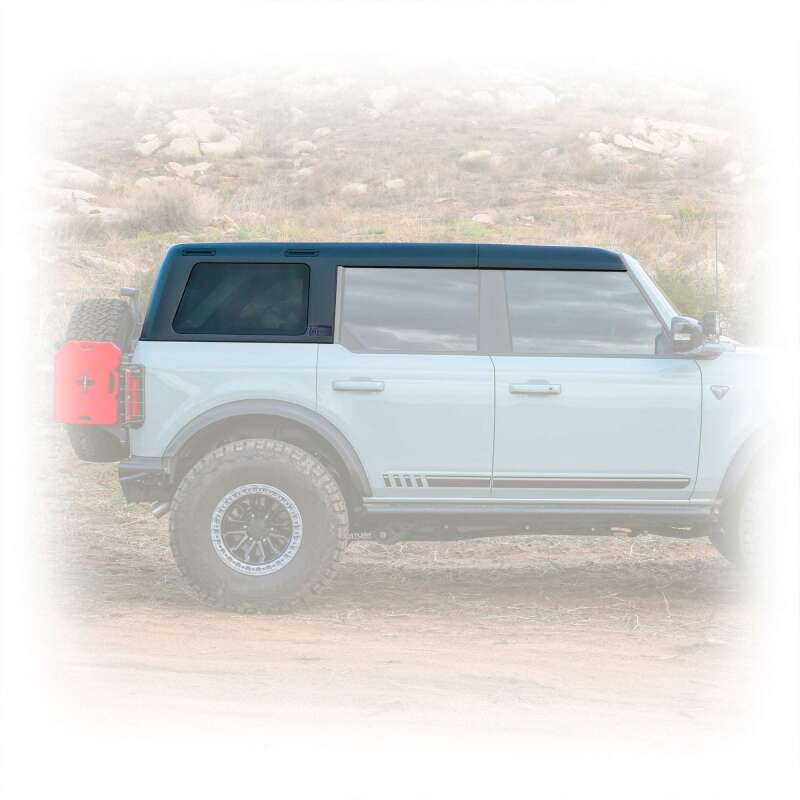 Turn Offroad 2021+ Ford Bronco Hard Top (4 Door) Primer/Badge Delete - HTBR-M4PBD Photo - Close Up
