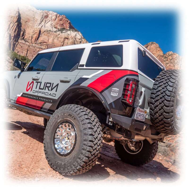 Turn Offroad 21-26 Ford Bronco Hard Top (4 Door) White/Badge Delete - HTBR-M4WBD Photo - Close Up