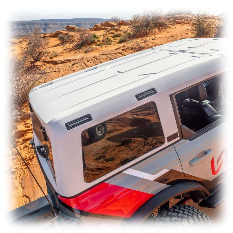 Turn Offroad 21-26 Ford Bronco Hard Top (4 Door) White/Badge Delete & Black Foam Headliner - HTBR-M4WBDHL01 Photo - Close Up