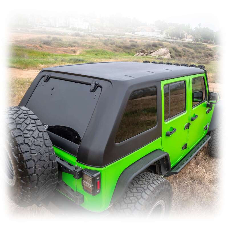 Turn Offroad 2007-2018 Jeep JK 4 Door Fastback Hardtop 1 Piece Primer (Paintable) - HTJKFB-M4P Photo - Close Up