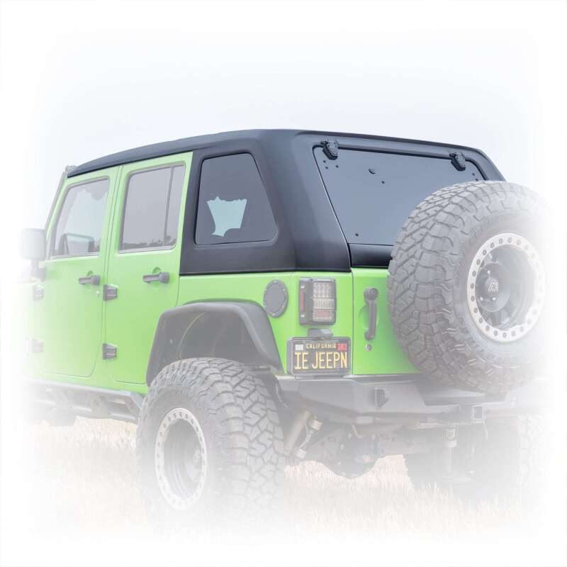 Turn Offroad 2007-2018 Jeep JK 4 Door Fastback Hardtop 1 Piece Primer (Paintable) - HTJKFB-M4P Photo - Close Up