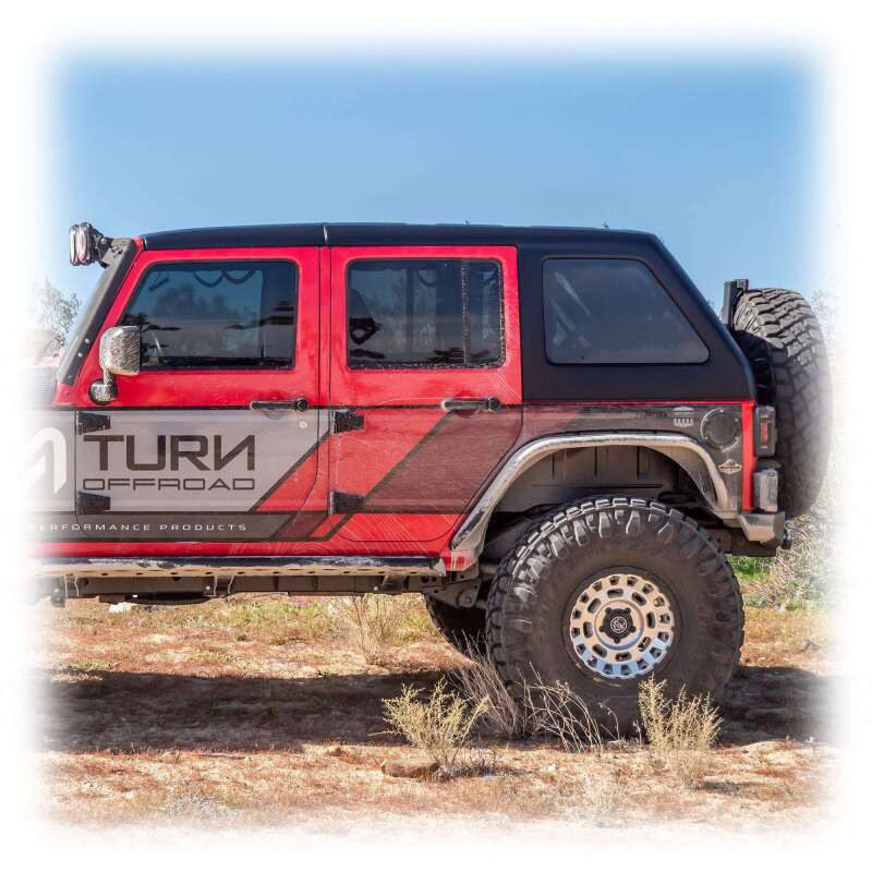 Turn Offroad 2007-2018 Jeep JK 4 Door Fastback Hardtop 2 Piece Primer (Paintable) - HTJKFB2-M4P Photo - Close Up