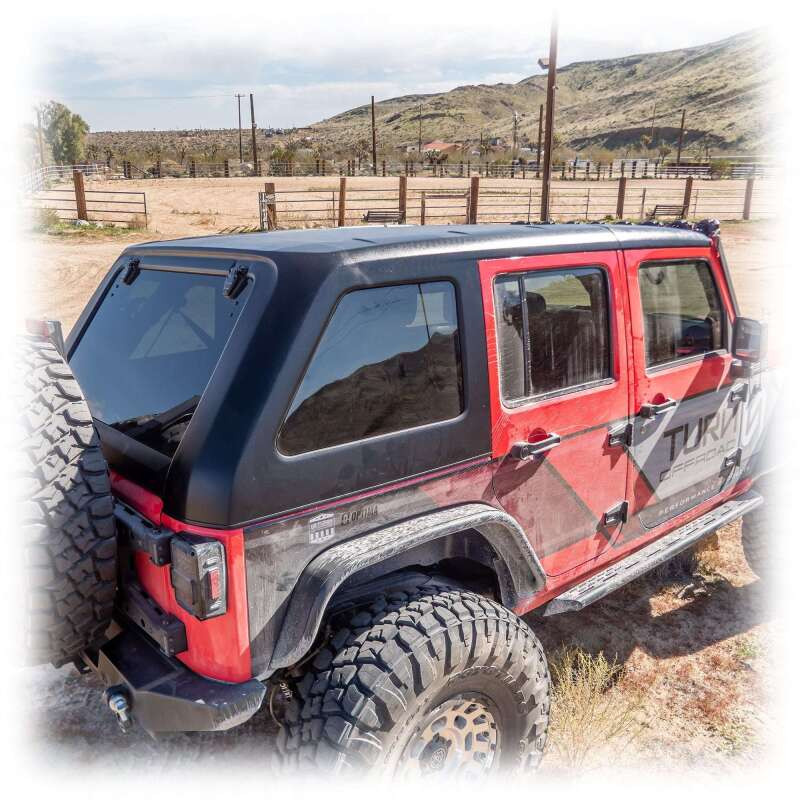 Turn Offroad 2007-2018 Jeep JK 4 Door Fastback Hardtop 2 Piece Primer (Paintable) - HTJKFB2-M4P Photo - Close Up