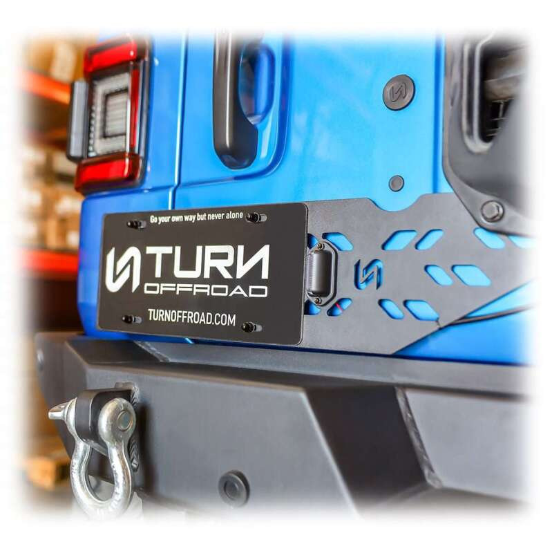 Turn Offroad 2018+ Jeep JL License Plate Relocation - JLEA1-M1 Photo - Close Up