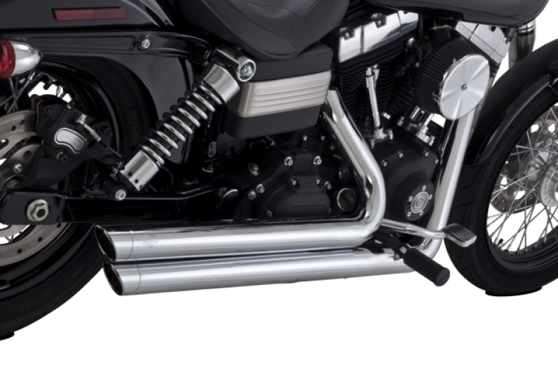 Vance & Hines HD Dyna 06-09 Big Shots Staggered Chrome Full System Exhaust - 17958 Photo - Primary