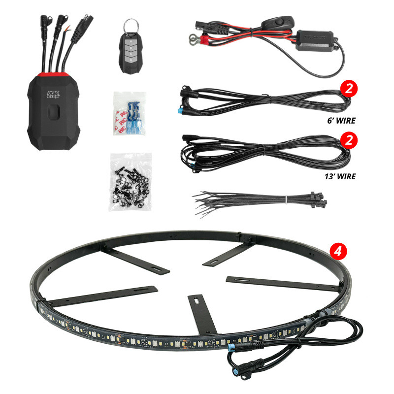 XK Glow XKmax RGBW Wheel Ring Light Kit - MX-WHEEL-KIT User 1