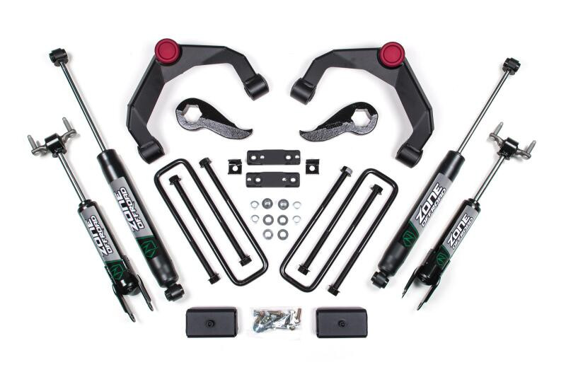 Zone Offroad 2020 GM 2500 / 3500 HD 3In Adventure Series (OE Key 84634344) w/ Overloads - Fox - ZONC49F Photo - Primary