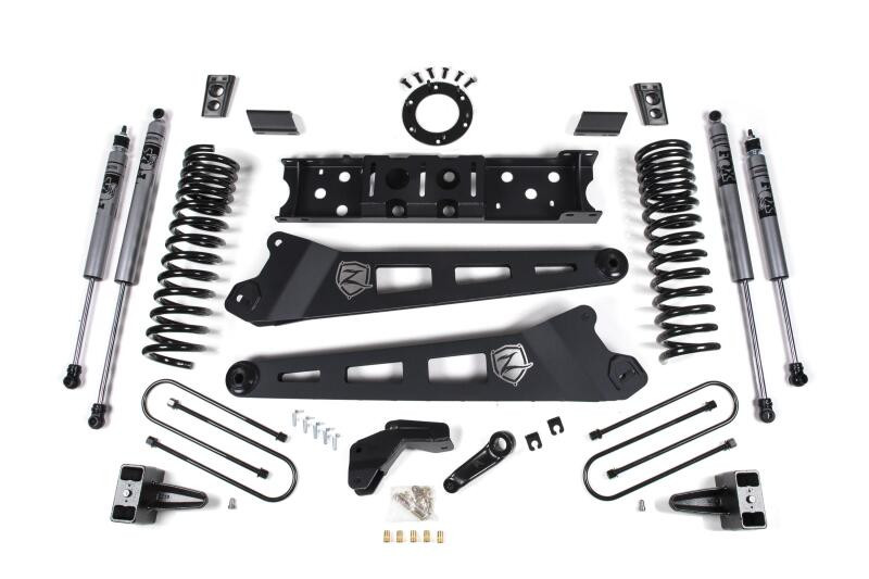 Zone Offroad 2019 Ram 3500 4in Radius Arm Bracket Gas - 2in Rear Block w/ Overload - Nitro Shocks - ZOND108N Photo - Primary