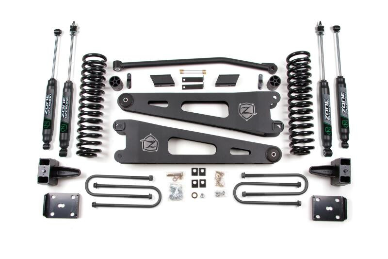 Zone Offroad 2011+ Ford Superduty 4in Radius Arm System - Gas w/Overload - Fox Shocks - ZONF28N Photo - Primary