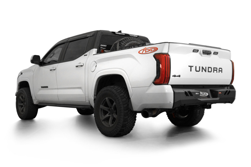 Addictive Desert Designs 2022+ Toyota Tundra Black Label Rr Bumper - Hammer Blk w/ Satin Blk Panels - R76020NA0103 Photo - Close Up